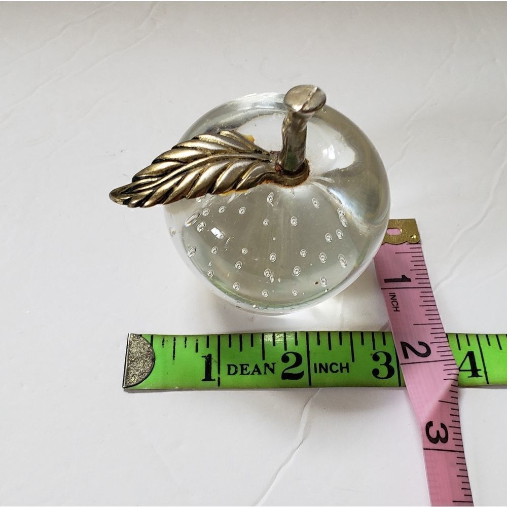 Glass Apple Paperweight - Picture 7 of 8